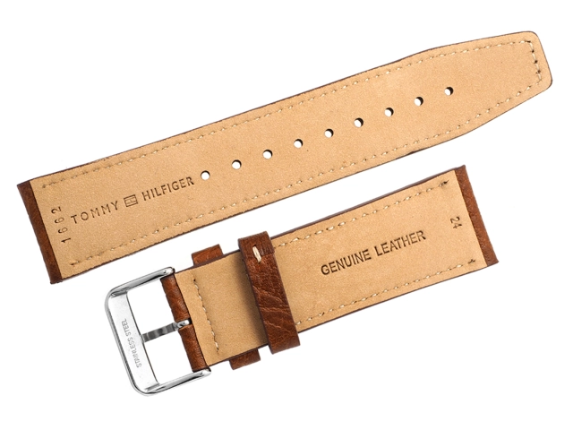 Pasek Tommy Hilfiger 1791013 Brązowa Skóra z Fakturą.